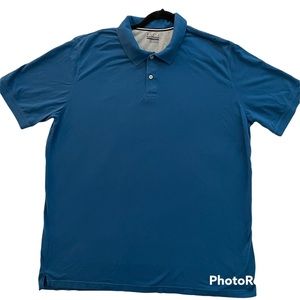 Basic Edition Mens Short Sleeve Polo Blue XXL Gently Worn